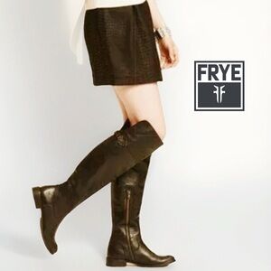 FRYE Shirley Brown Suede Over the Knee Equestian Tall Fall Boots Size 7.5 B